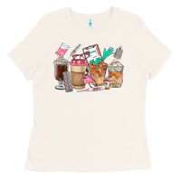 Bone Nurse Coffee Cups Ladies Tee - FaDigitalArtStudio