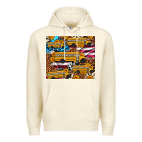 Sandshell school bus American flag sunflower cowhide leopard Premium Hoodie - Artiststas
