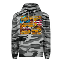 Slate Camo school bus American flag sunflower cowhide leopard Premium Hoodie - Artiststas