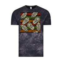 Cloud Black african mask seamless pattern Vintage Tee - BundleAndBundleShop