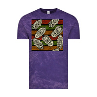 Cloud Purple african mask seamless pattern Vintage Tee - BundleAndBundleShop