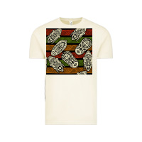 Vintage Arctic african mask seamless pattern Vintage Tee - BundleAndBundleShop