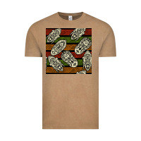Vintage Coffee african mask seamless pattern Vintage Tee - BundleAndBundleShop