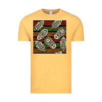 Vintage Mustard african mask seamless pattern Vintage Tee - BundleAndBundleShop