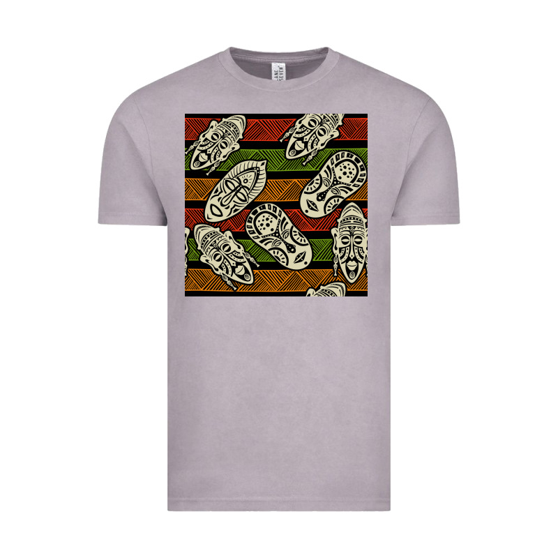African Mask Seamless Pattern Vintage Tee by BundleAndBundleShop | Teevron