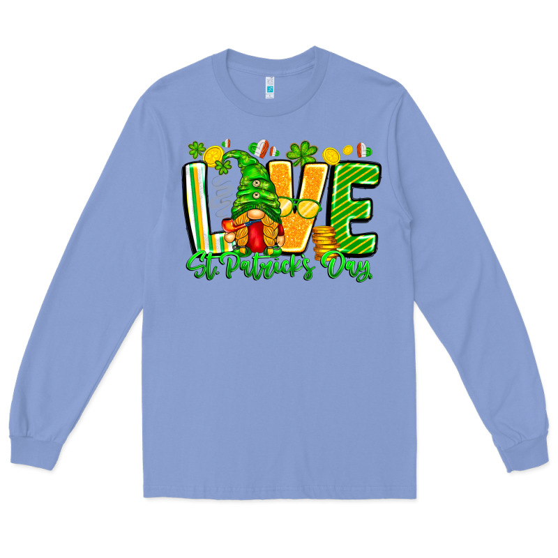 Love St Patricks Day Long Sleeve Tee by CowhideDigitalArt | Teevron