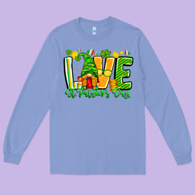 Love St Patricks Day Long Sleeve Tee Designed By Cowhidedigitalart