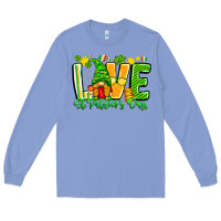 Colony Blue love st patricks day Long Sleeve Tee - CowhideDigitalArt