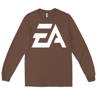 Chestnut #electronicArts EA  white Long Sleeve Tee - DesigneFamous