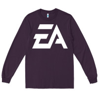 Plum #electronicArts EA  white Long Sleeve Tee - DesigneFamous