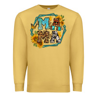 Antique Gold sunflowers hexagon frame mama Premium Sweatshirt - Jasminsmagicworld