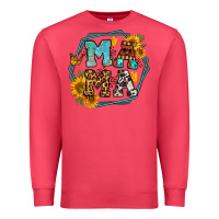 Cardinal sunflowers hexagon frame mama Premium Sweatshirt - Jasminsmagicworld