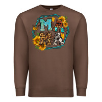 Chestnut sunflowers hexagon frame mama Premium Sweatshirt - Jasminsmagicworld