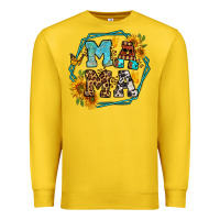 Lemon sunflowers hexagon frame mama Premium Sweatshirt - Jasminsmagicworld