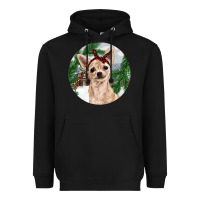 Black Chihuahua And Farm Heavyweight Hoodie - RanaPortraitStore