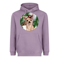 Lavender Chihuahua And Farm Heavyweight Hoodie - RanaPortraitStore