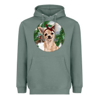 Sage Chihuahua And Farm Heavyweight Hoodie - RanaPortraitStore