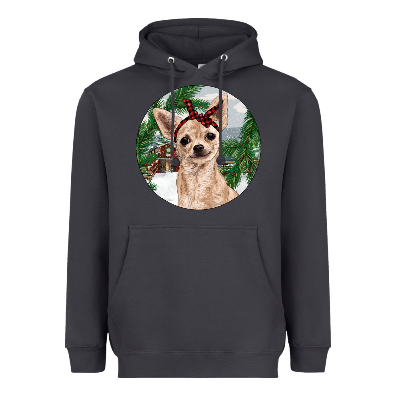 Chihuahua And Farm Heavyweight Hoodie by RanaPortraitStore | Teevron
