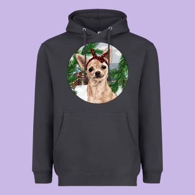 Chihuahua And Farm Heavyweight Hoodie Designed By Ranaportraitstore