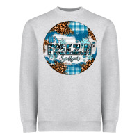 Heather Grey It's Freezin' Season Heavyweight Sweatshirt - RanaPortraitStore