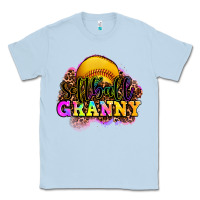 Dusty Blue softball granny Classic Tee - OliviaCreatesArt