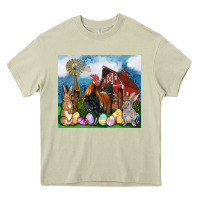 Mossy Farm animals 20oz Heavy Core Tee - OliviaCreatesArt