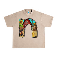French Oak farm life alphabet lowercase letters n Urban Heavy Tee - BundleAndBundleShop