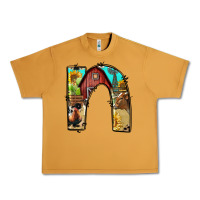 Peanut Butter farm life alphabet lowercase letters n Urban Heavy Tee - BundleAndBundleShop