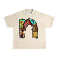 Sandshell farm life alphabet lowercase letters n Urban Heavy Tee - BundleAndBundleShop