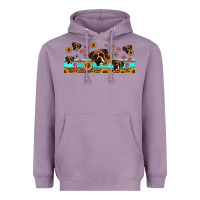 Lavender western boxer dogs Heavyweight Hoodie - Jasminsmagicworld