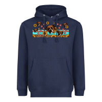 Navy western boxer dogs Heavyweight Hoodie - Jasminsmagicworld