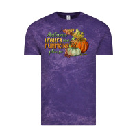 Cloud Purple autumn leaves and pumpkins please Vintage Tee - BundleAndBundleShop