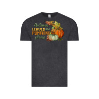 Vintage Black autumn leaves and pumpkins please Vintage Tee - BundleAndBundleShop