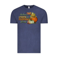 Vintage Denim autumn leaves and pumpkins please Vintage Tee - BundleAndBundleShop