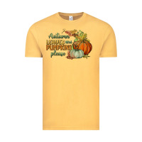 Vintage Mustard autumn leaves and pumpkins please Vintage Tee - BundleAndBundleShop