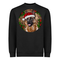 Black German Shepherd Christmas Heavyweight Sweatshirt - RanaPortraitStore