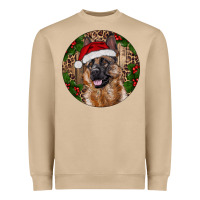 Mushroom German Shepherd Christmas Heavyweight Sweatshirt - RanaPortraitStore