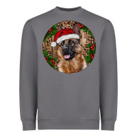 Storm German Shepherd Christmas Heavyweight Sweatshirt - RanaPortraitStore