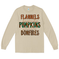 Mushroom flannels hayrides pumpkins bonfires Long Sleeve Tee - CowhideDigitalArt