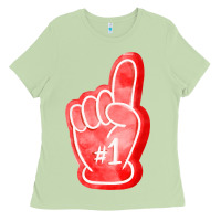 Matcha number one foam finger Ladies Tee - FaDigitalArtStudio