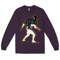 Plum bigfoot wood layered christmas Long Sleeve Tee - DesigneFamous