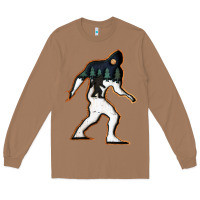 Toasted Coconut bigfoot wood layered christmas Long Sleeve Tee - DesigneFamous