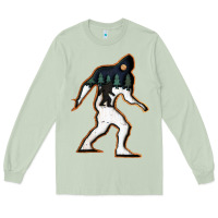 Matcha bigfoot wood layered christmas Long Sleeve Tee - DesigneFamous