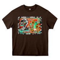 Chocolate Brown western back to school 2nd grade 2 Heavy Core Tee - Jasminsmagicworld