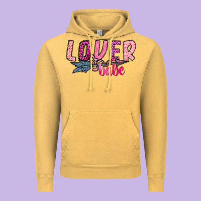 Lover Babe Vintage Hoodie Designed By Sublimationcraftshop