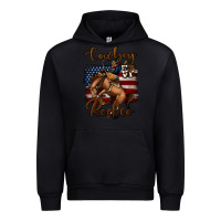 Cowboy Up Rodeo Bucking Bronco Urban Hoodie | Teevron