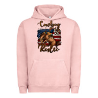 Pigment Salmon cowboy up rodeo bucking bronco Urban Hoodie - Jasminsmagicworld