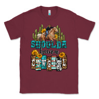 Burgundy shoulda been a cowgirl Classic Tee - OliviaCreatesArt