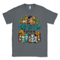 Charcoal Heather shoulda been a cowgirl Classic Tee - OliviaCreatesArt
