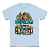 Dusty Blue shoulda been a cowgirl Classic Tee - OliviaCreatesArt
